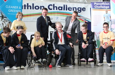 London Stansted and the Panathlon Challenge celebrated one year to go until the London 2012 Paralympic Games with a special event at the airport in September 2011.