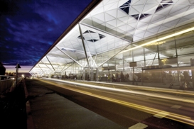 London Stansted’s terminal building.